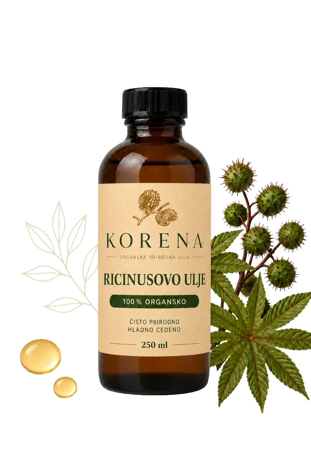 Korena Ricinusovo Ulje – flašica